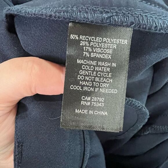 Joie Lavelle Navy Blue Wide Career Dress Pants Sz 12 Women’s - Picture 5 of 10